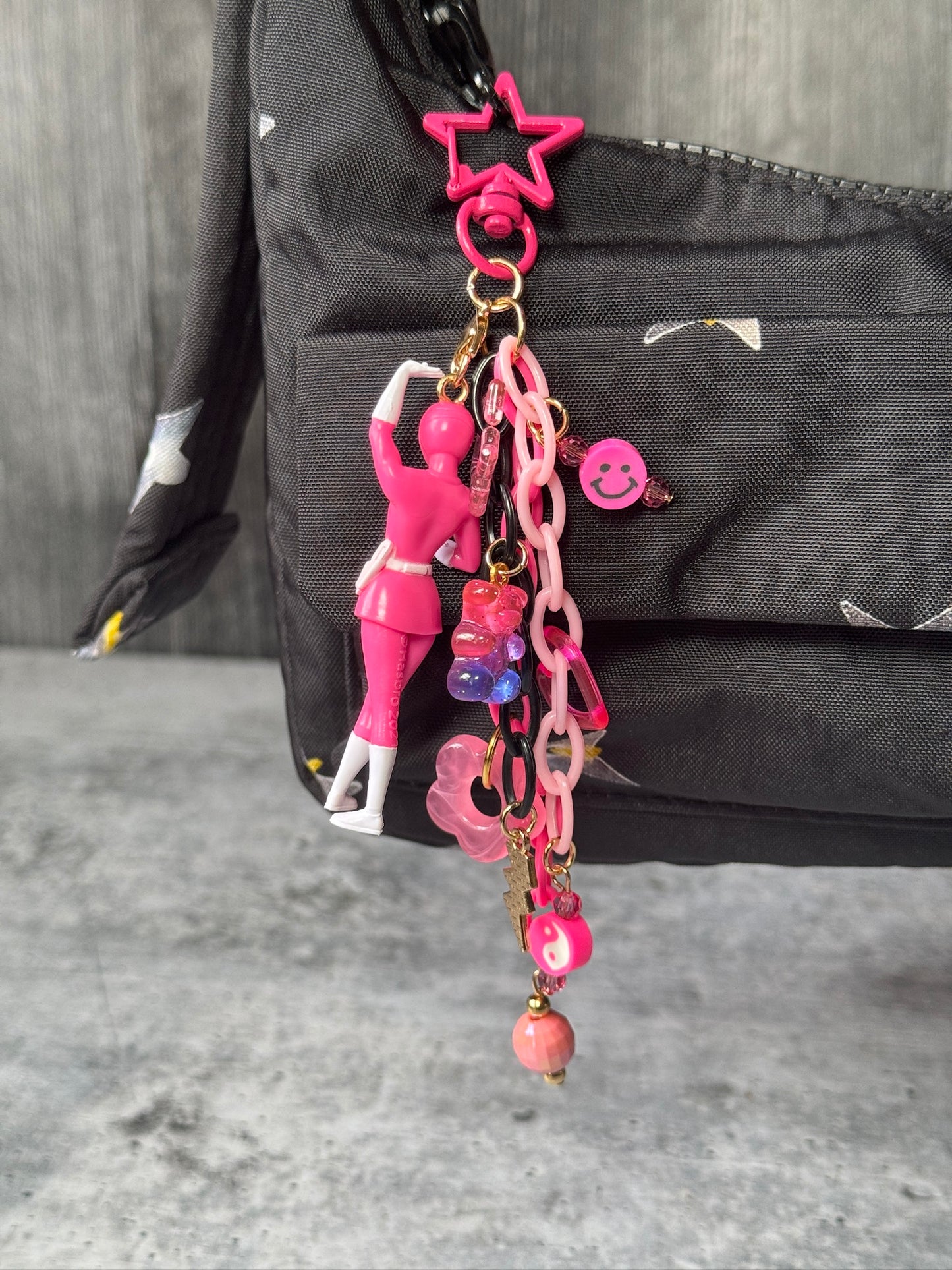 Pink Ranger Bag Charm 03