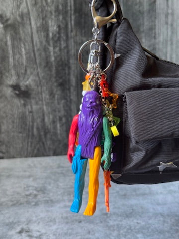 Rainbow Chewbacca Bag Charm