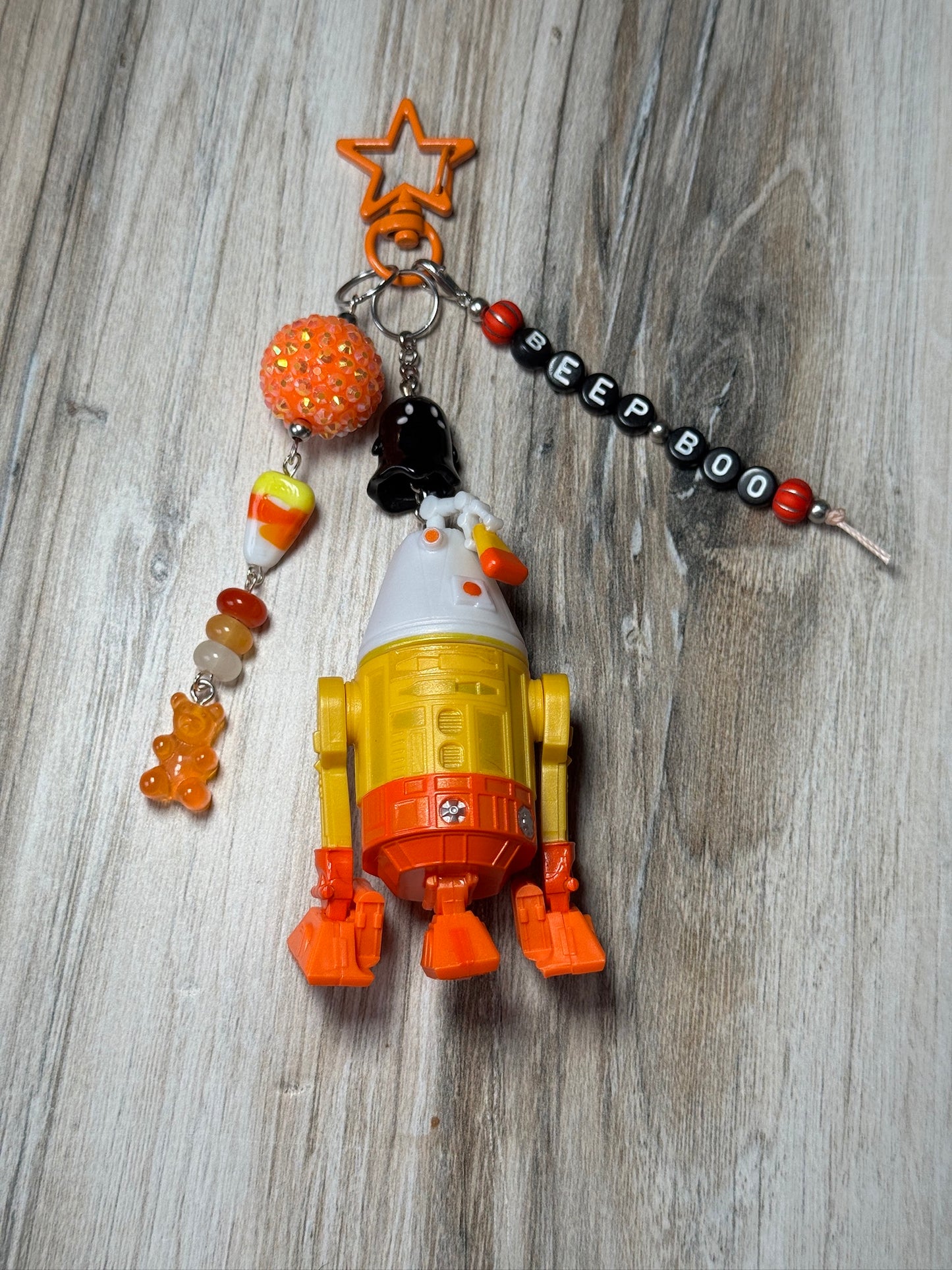 Candy Corn Droid Bag Charm #1