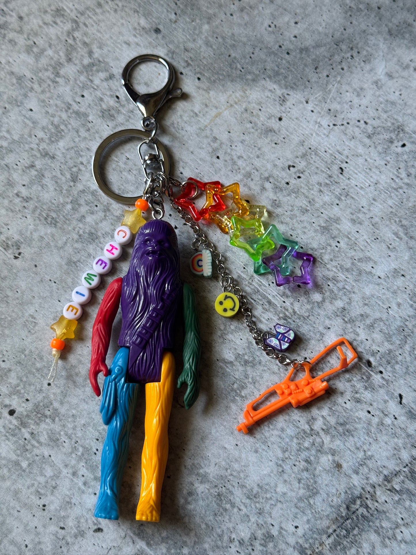 Rainbow Chewbacca Bag Charm
