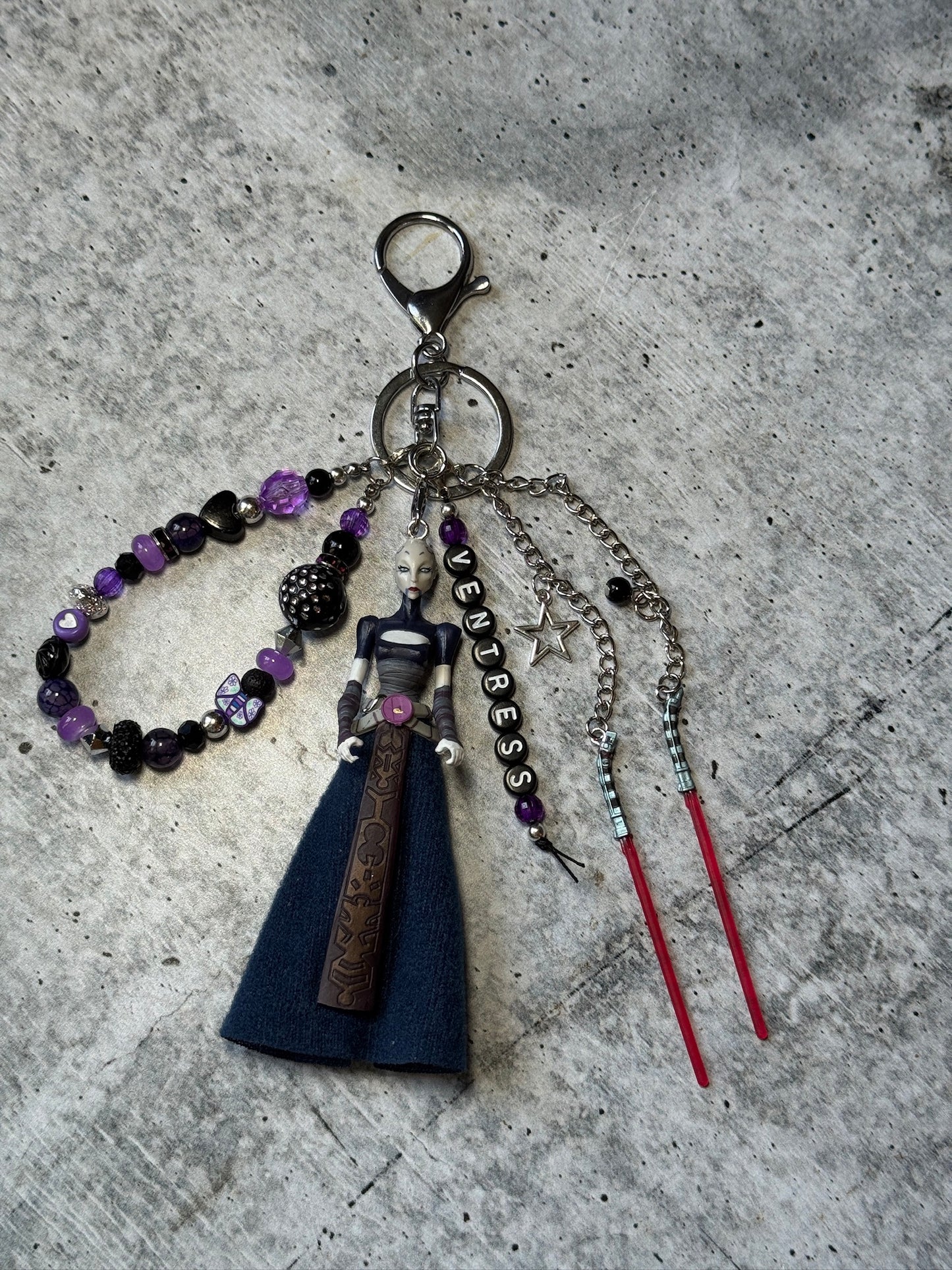 Ventress-inspired Bag Charm