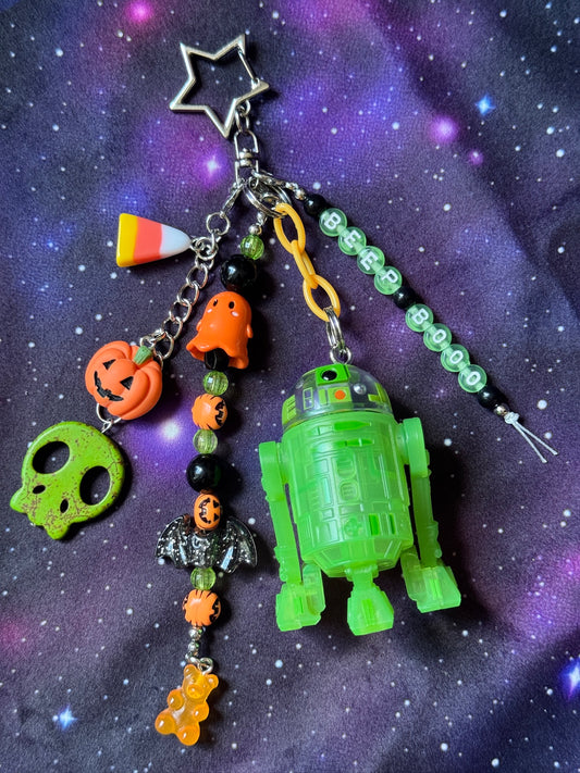 Green Ghost Droid Bag Charm