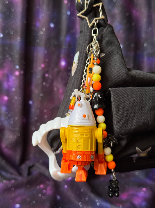 Candy Corn Droid Bag Charm
