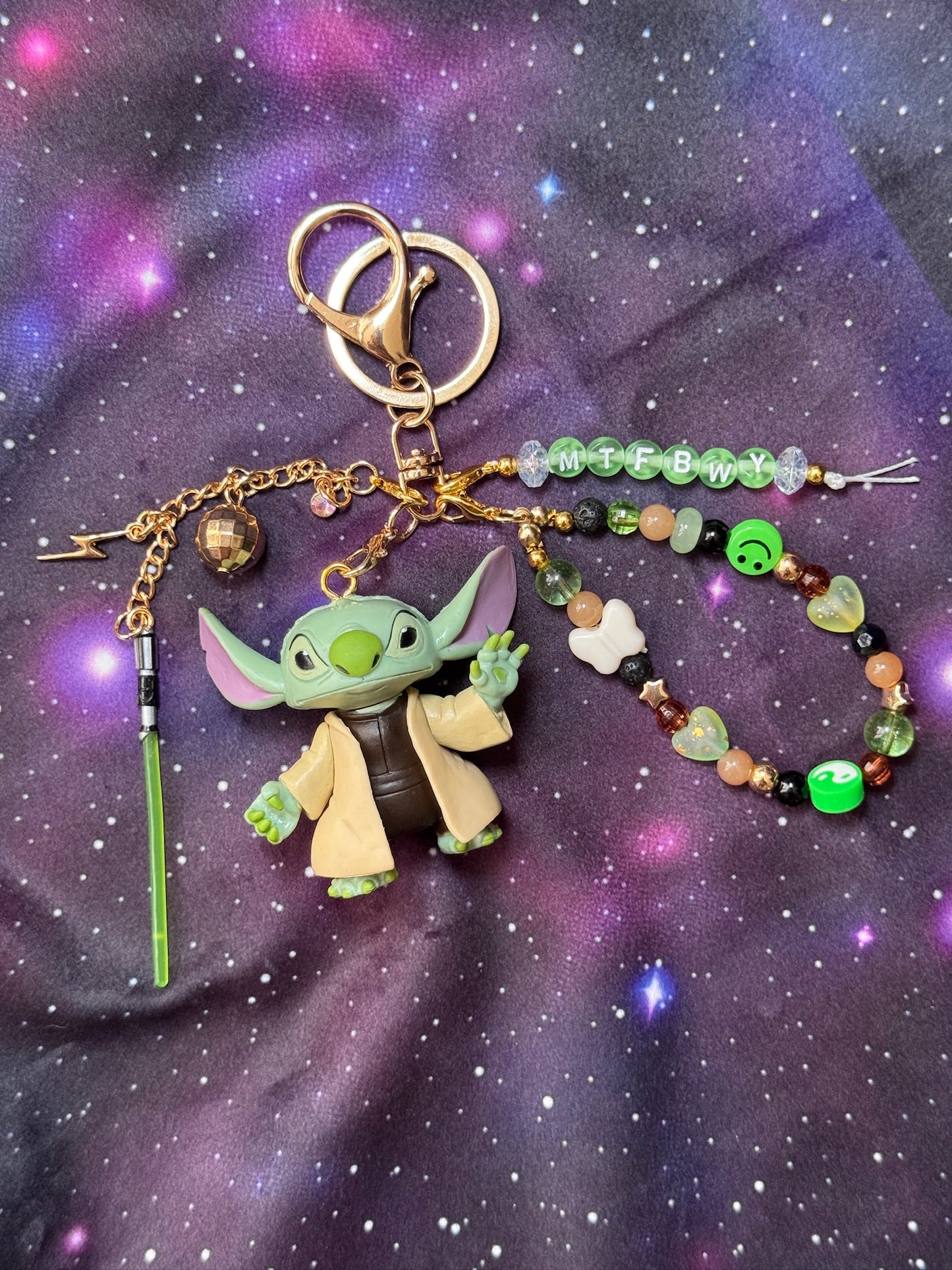 Yoda Stitch Bag Charm