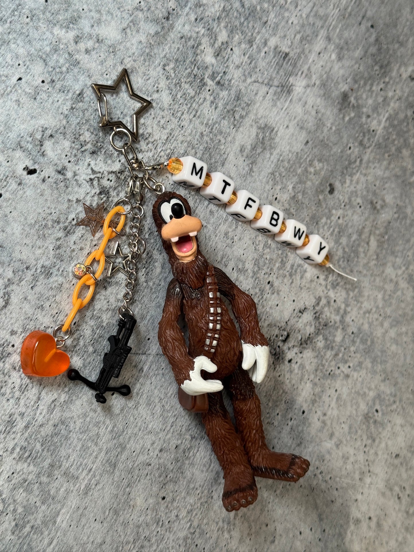 Goofy as Chewbacca Bag Charm