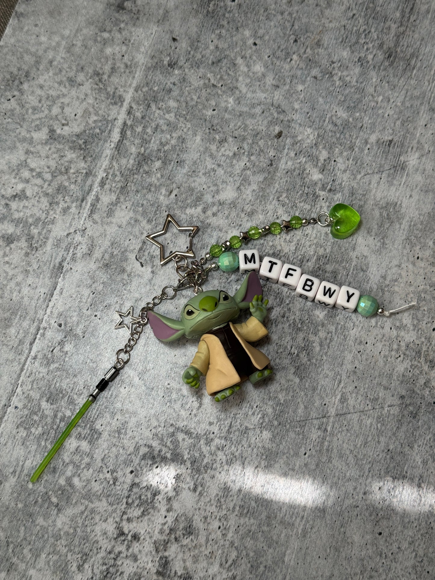 Yoda Stitch Bag Charm
