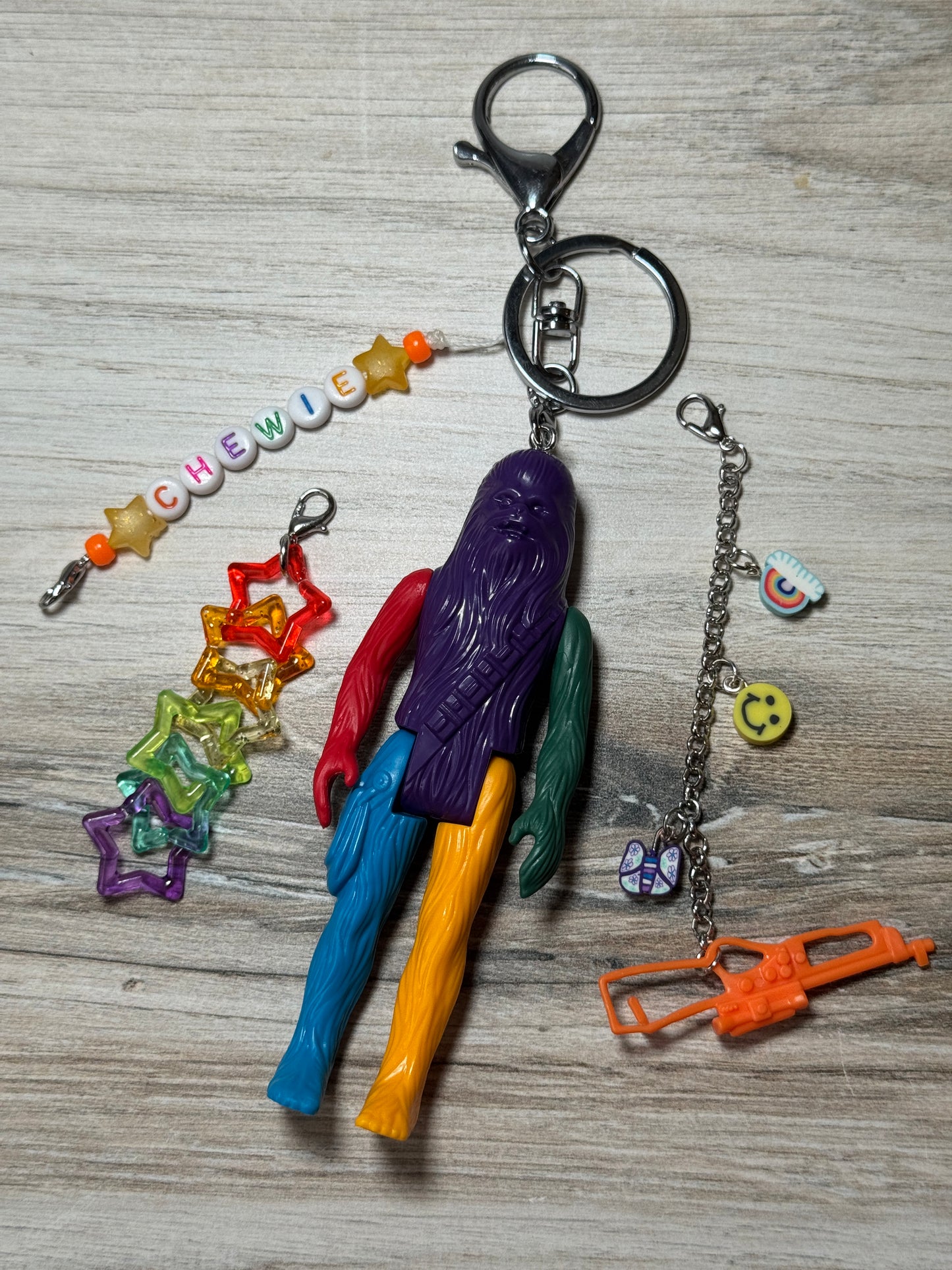 Rainbow Chewbacca Bag Charm