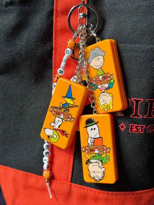 Great Pumpkin Dominoes Bag Charm #2
