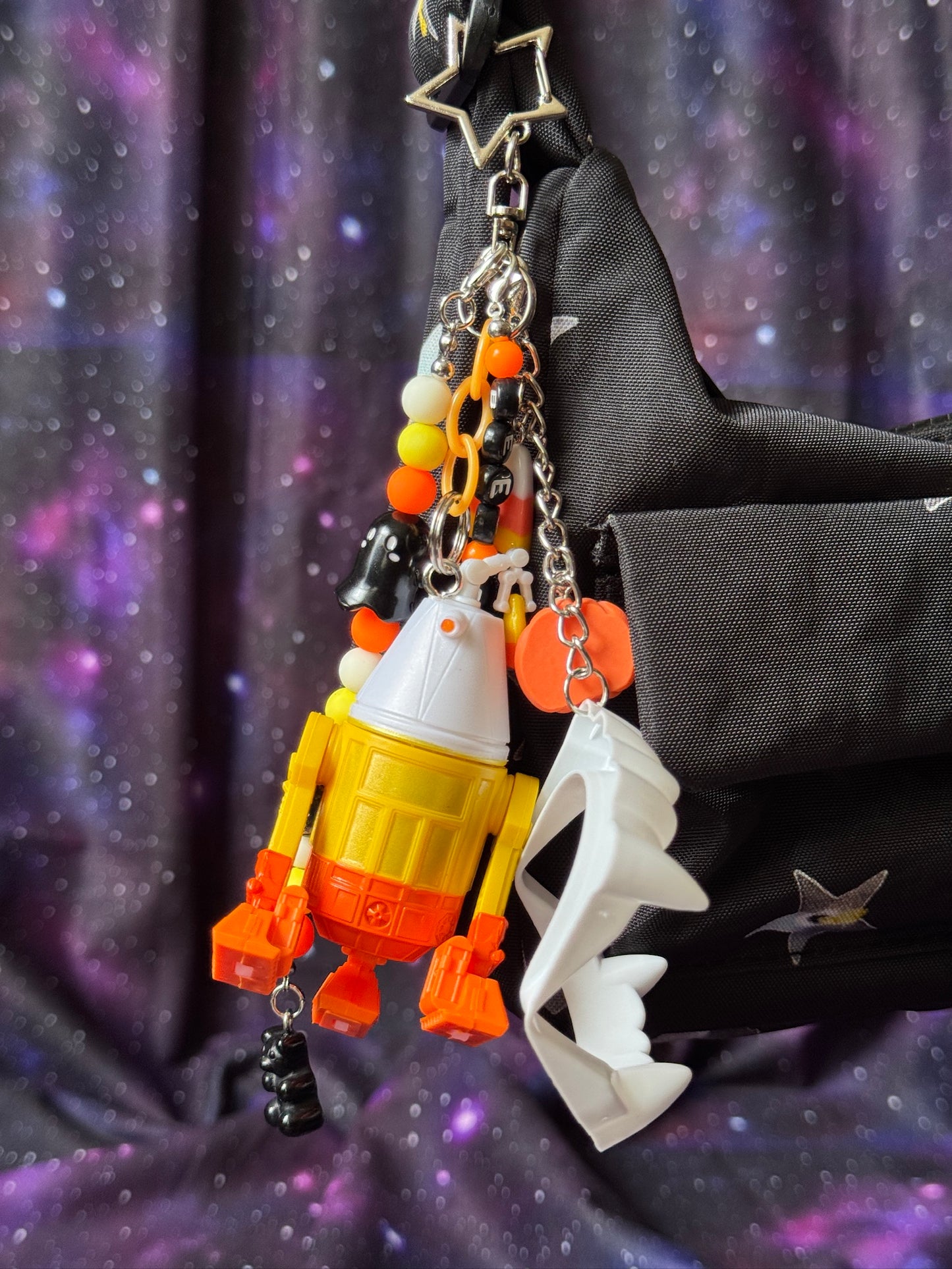 Candy Corn Droid Bag Charm