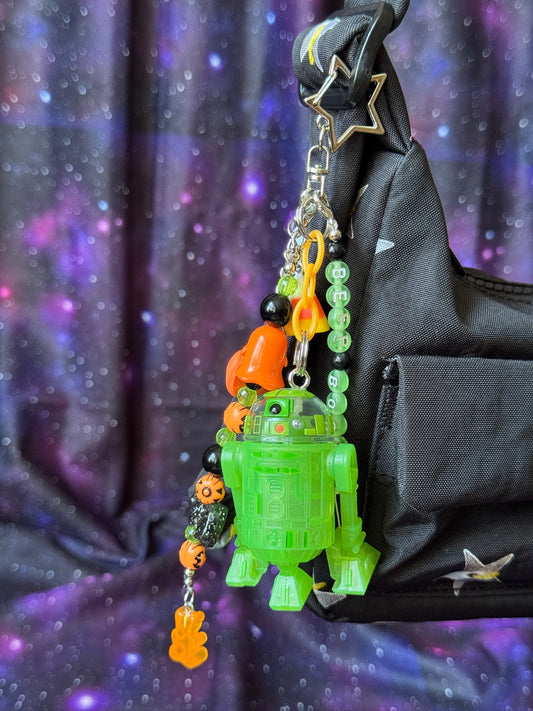 Green Ghost Droid Bag Charm