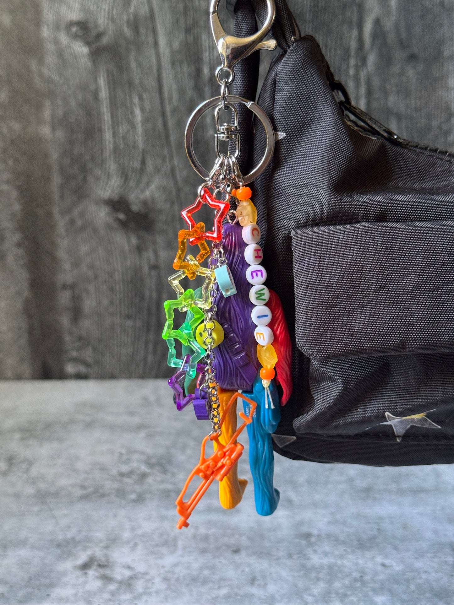 Rainbow Chewbacca Bag Charm