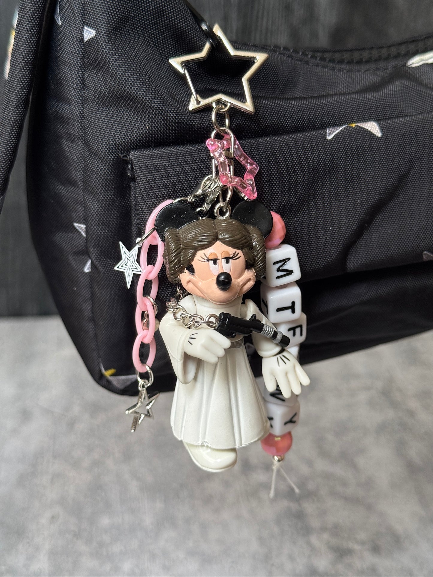 Minnie as Princess Leia Bag Charm