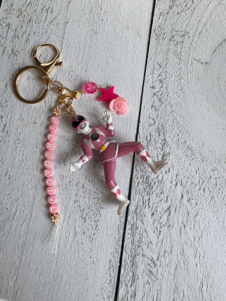 Pink Ranger Bag Charm 02