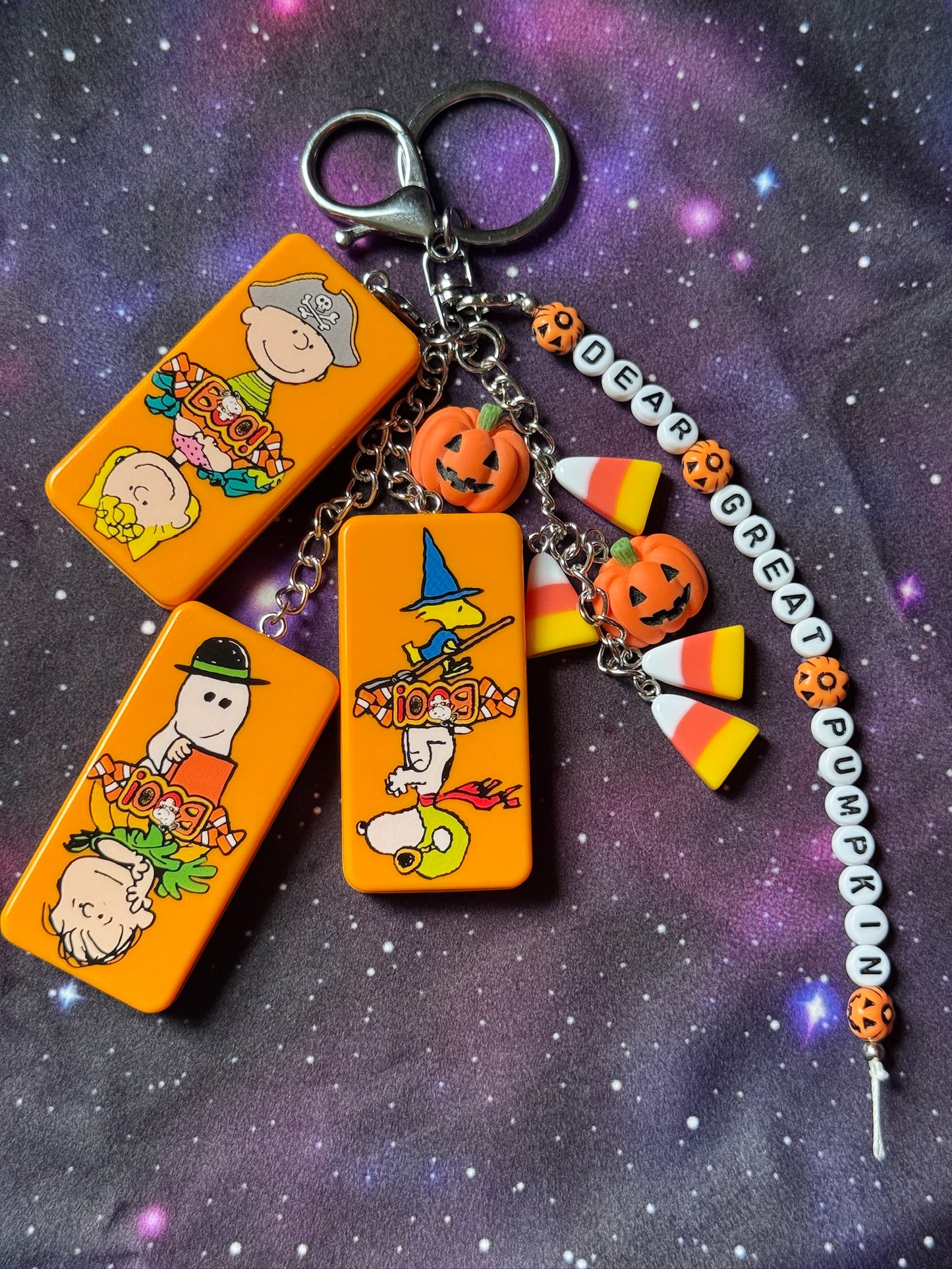 Great Pumpkin Dominoes Bag Charm #2