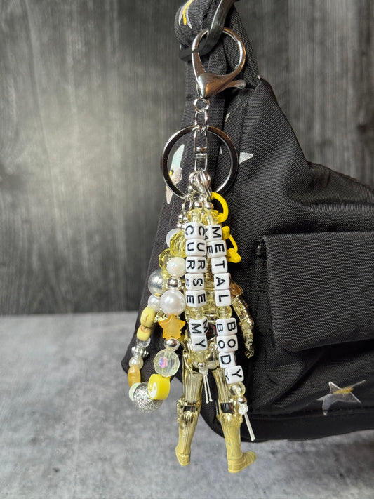 3PO Inspired Bag Charm