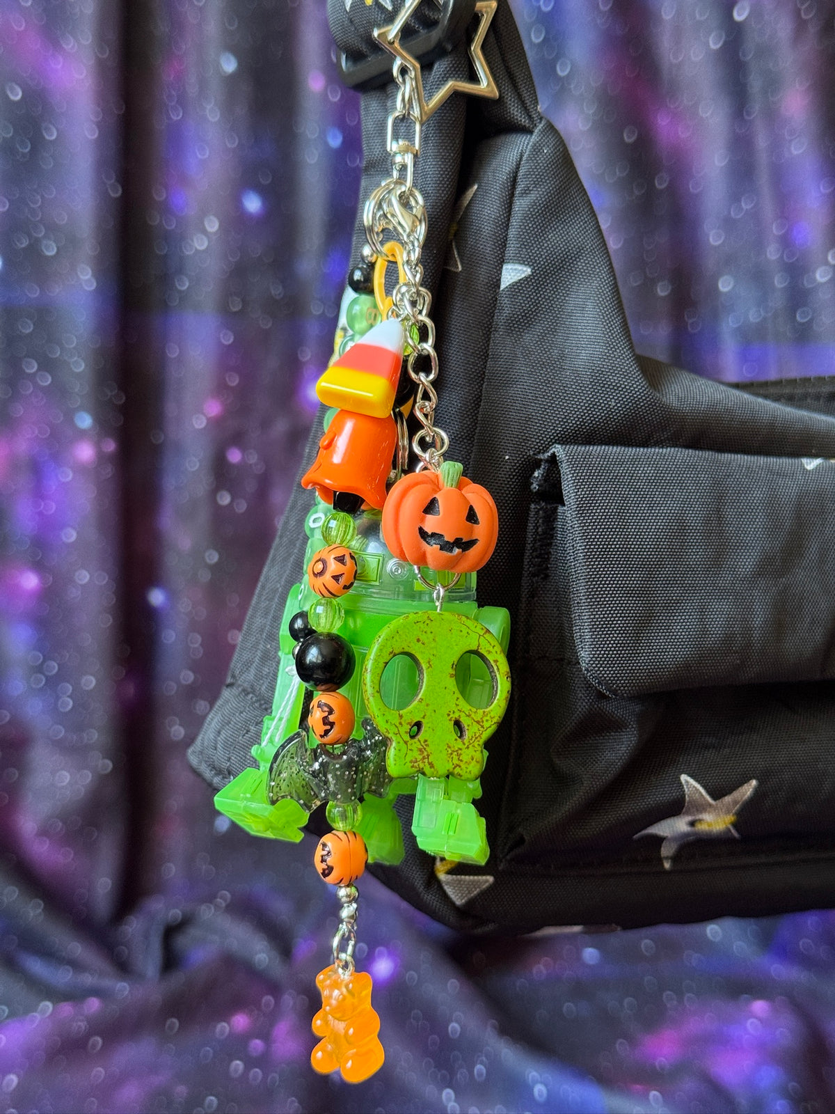 Green Ghost Droid Bag Charm