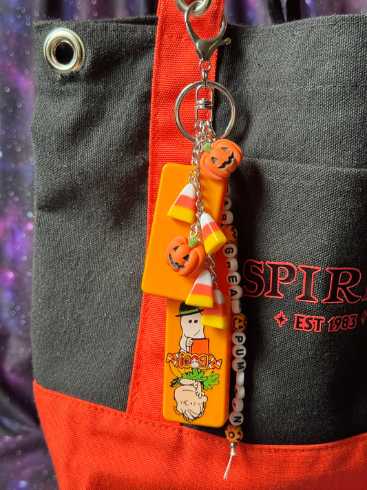 Great Pumpkin Dominoes Bag Charm #2